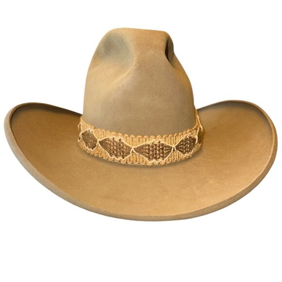 Vtg Resistol Stagecoach Self-Conforming Comstock Canyon Felt Cowboy Hat Sz 7 1/8